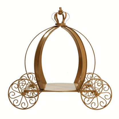 Cinderella Pumpkin Carriage Cake Stand 25 Inch - Princess Wedding Centerpiece Decoration for Bridal Shower Birthday Sweet 16 Baby Shower Party