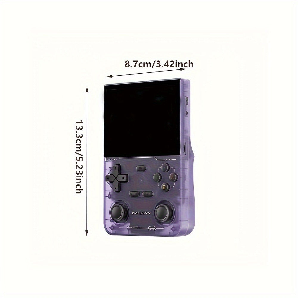 Portable Handheld Game Console Open Source 3.5 Inch IPS Screen 64GB TF Card Pre-Installed Emulator Ultra Long Battery OTG – Retro Gaming Handheld for Kids & Adults