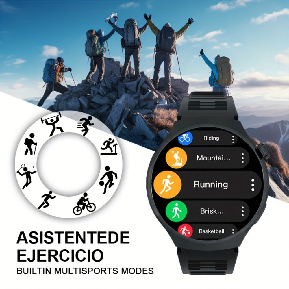 Smartwatch 1.52 Inch HD Touchscreen with Wireless Calling, Alloy Case and Camera Control in Two Colors