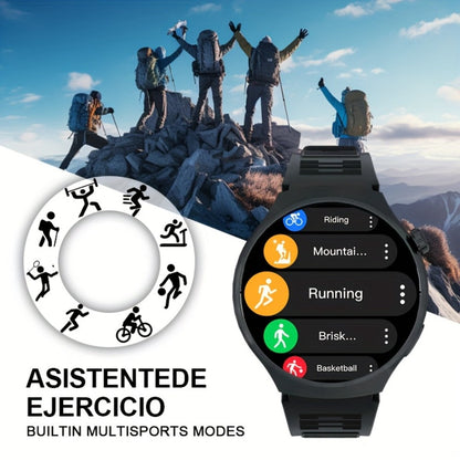 Smartwatch 1.52 Inch HD Touchscreen with Wireless Calling, Alloy Case and Camera Control in Two Colors