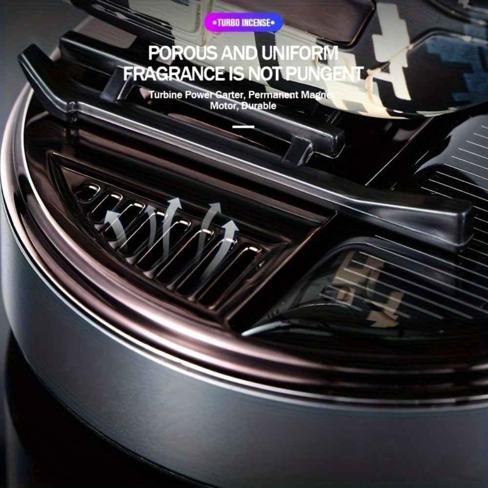 Car Air Freshener Solar Helicopter Dashboard Diffuser with Refillable Chamber and Three Color Options