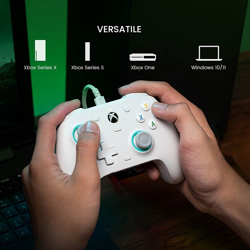 GameSir G7 SE Wired Xbox Controller with Hall Effect Joystick & Trigger, Anti-Drift Gamepad for Xbox Series X|S, Xbox One & Windows PC, Magnetic Swappable Faceplate, Mappable Back Buttons