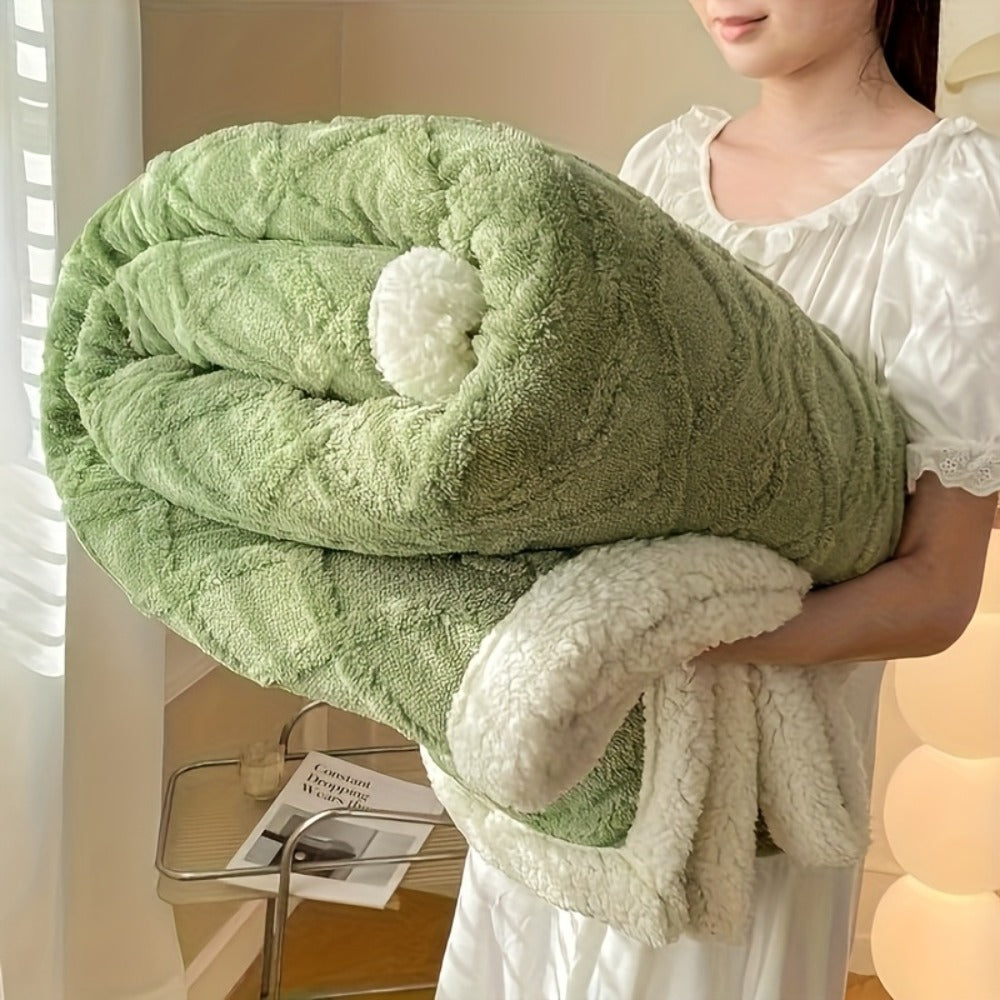 Taffeta Blanket Double-Sided – Silky Soft All-Season Sleep Blanket for Bed & Air Conditioning, Machine Washable, 5 Colors, 3 Sizes