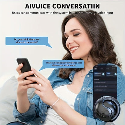 144-Language AI Real-Time Translation Earbuds, Two-Way Interpreter Earphones USB & Battery Rechargeable with Carrying Pouch, for Travel Business Shopping Learning Language Study