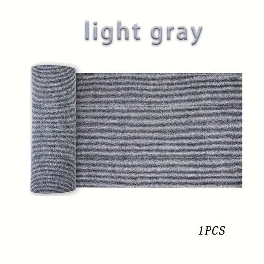 Cat Scratch Mat 55"x15" Trimmable Self-Adhesive Cat Scratching Pad for Furniture Sofa Couch Wall Door Corner Protection, Cat Scratcher Carpet with Adhesive Backing, Beige & Grey