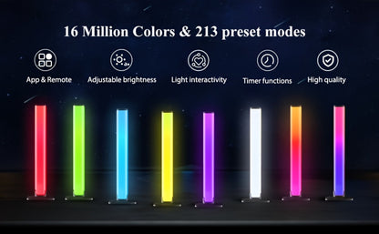 RGBIC Atmosphere Light with Music Sync - Desktop Ambient Light, App & Remote Control, Alloy Body