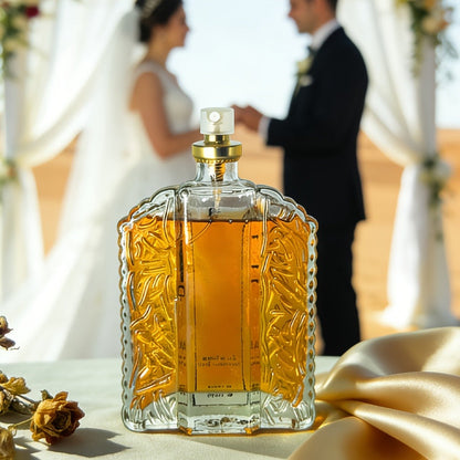 Arabian Perfume for Men & Women - Middle Eastern Long Lasting Oriental Fragrance, Rich Oud Musk Scent, Paraben Free Formula, Unisex Cologne Gift for Dates Valentine's Day & Daily Wear, 3.38 oz / 100ml