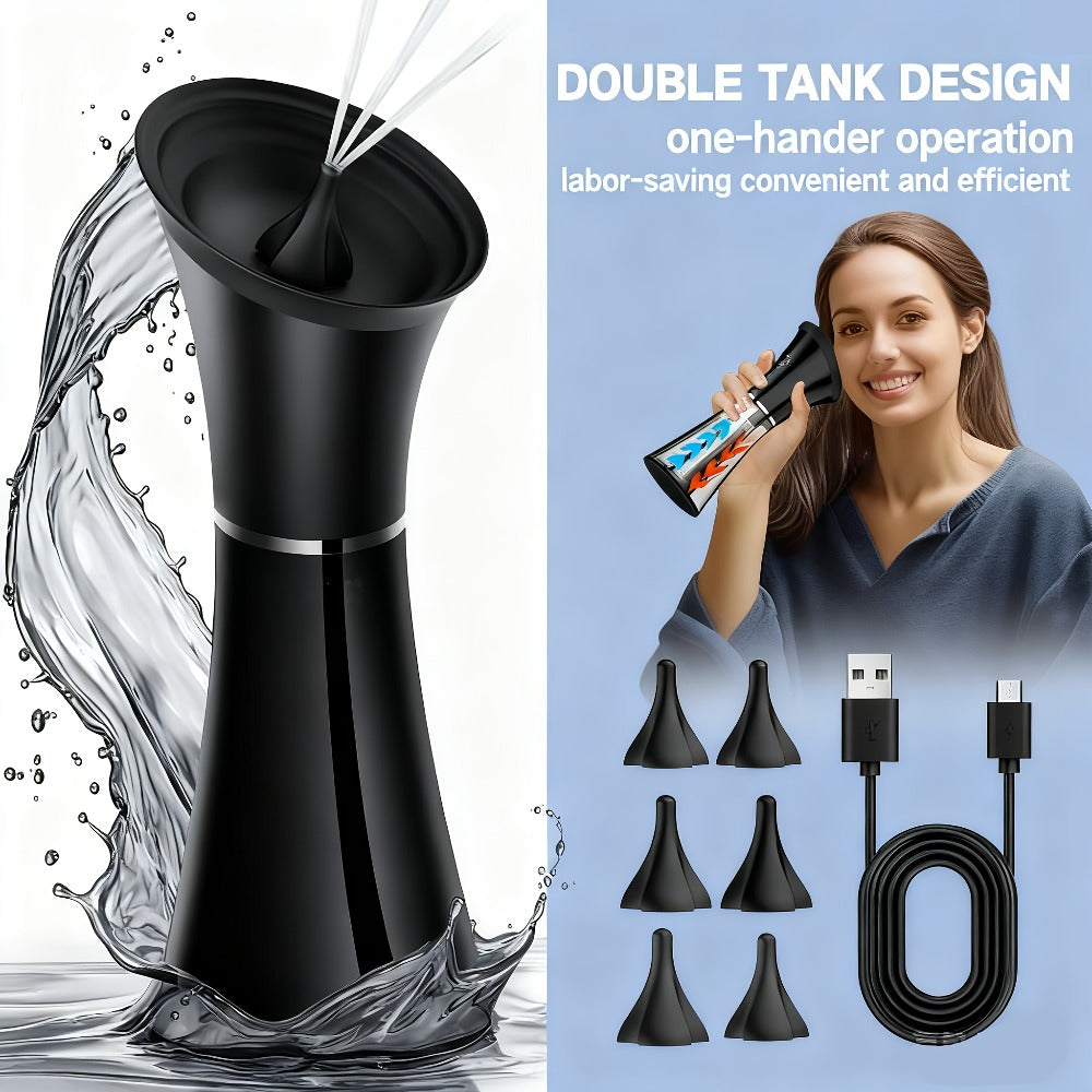 Electric Ear Wax Removal System – Water-Powered Ear Irrigation Flusher, IPX7 Waterproof, Safe & Effective Ear Cleaning Tool for Wax Buildup