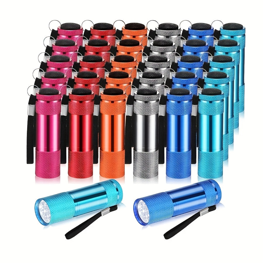 Bulk Flashlight Gift Set 32pcs – Mini Aluminum Handheld LED Torch with Lanyard for Boys & Girls, Small Flashlights for Christmas, Halloween, Thanksgiving, Birthday, Night Reading, Emergency & Camping (Batteries Not Included)
