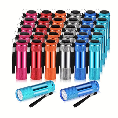 Bulk Flashlight Gift Set 32pcs – Mini Aluminum Handheld LED Torch with Lanyard for Boys & Girls, Small Flashlights for Christmas, Halloween, Thanksgiving, Birthday, Night Reading, Emergency & Camping (Batteries Not Included)
