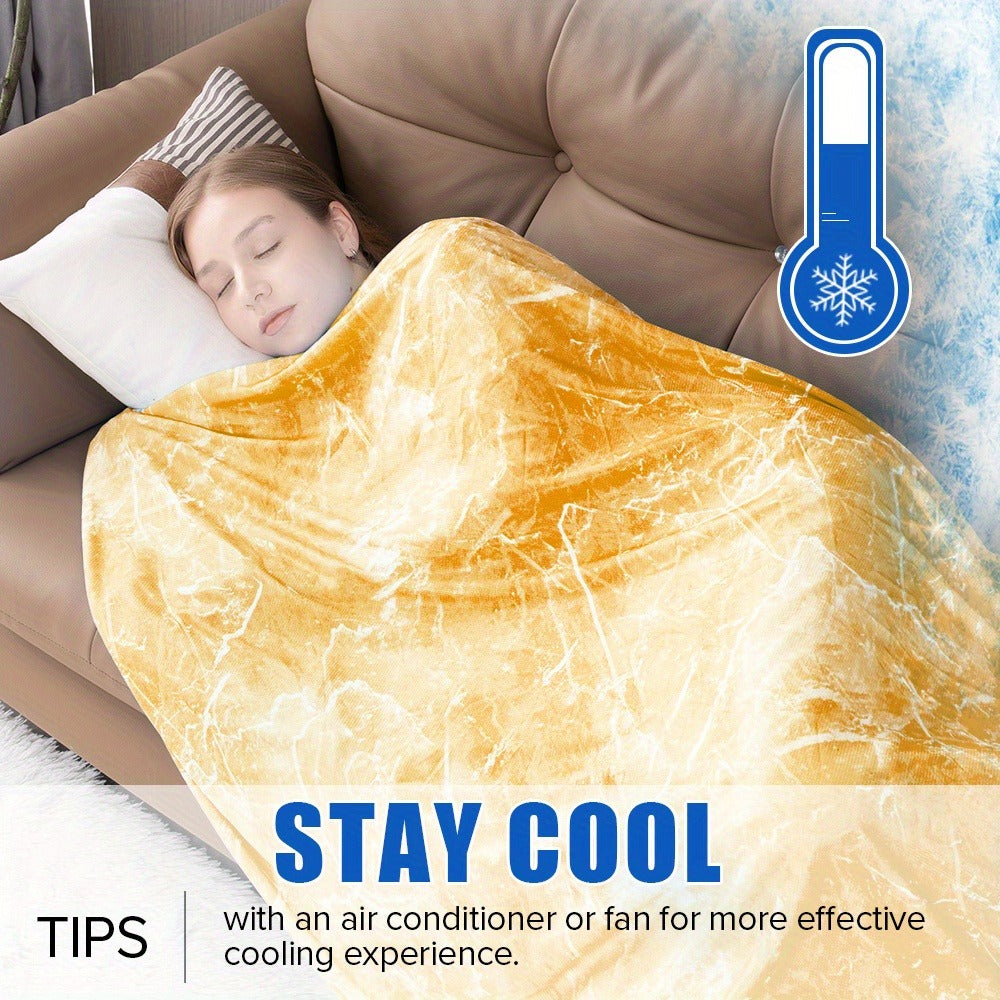 Patterned Double-Sided Summer Blanket with 69 Tie-Dye, Solid, Star and Snowflake Size Options