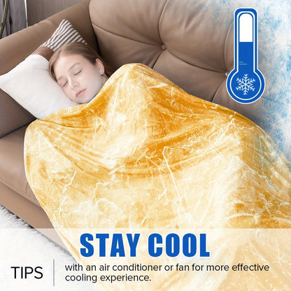 Patterned Double-Sided Summer Blanket with 69 Tie-Dye, Solid, Star and Snowflake Size Options