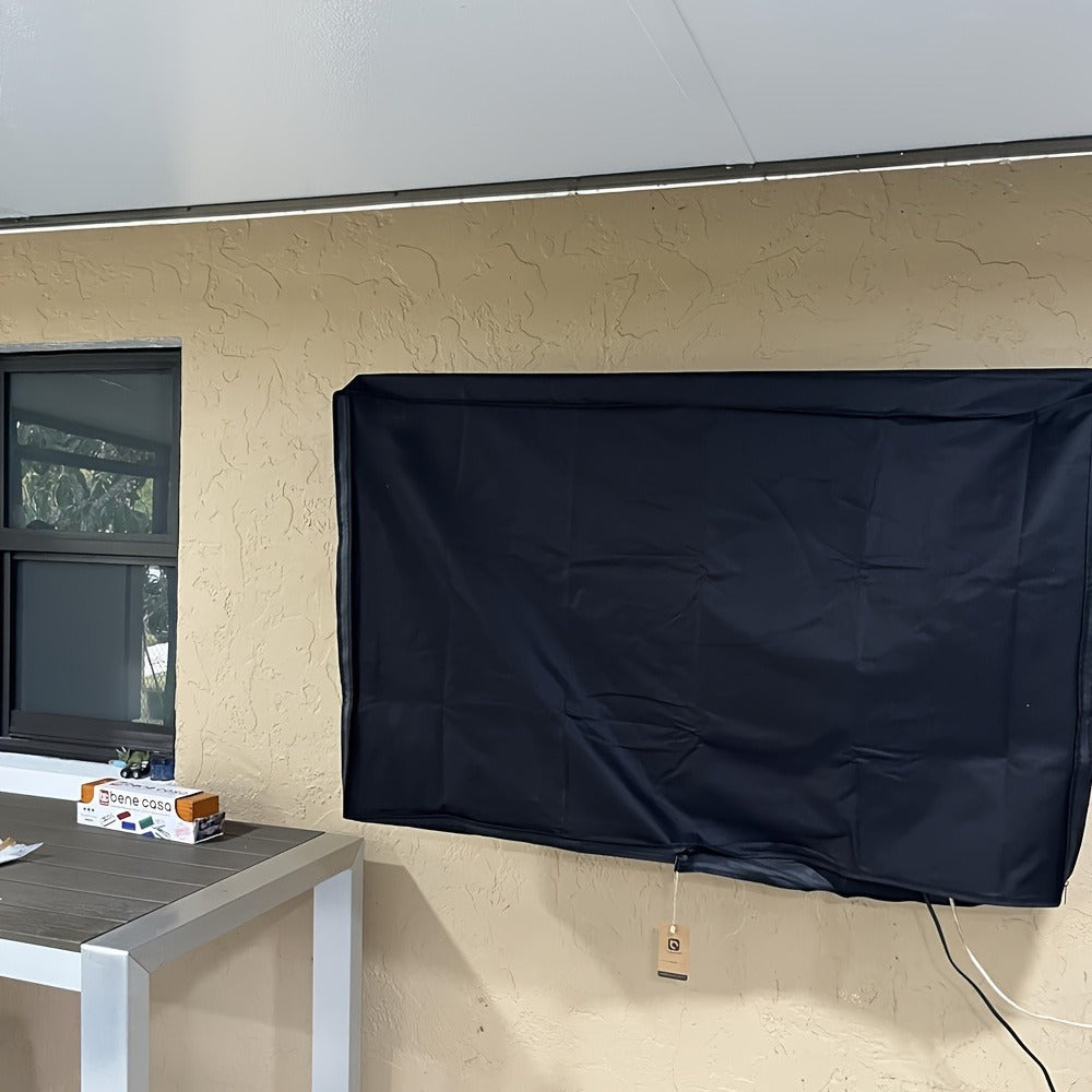 Black Television Cover with Roll-Up Front Panel for 30–32, 39–40, 43 or 48–50 Inch Screens