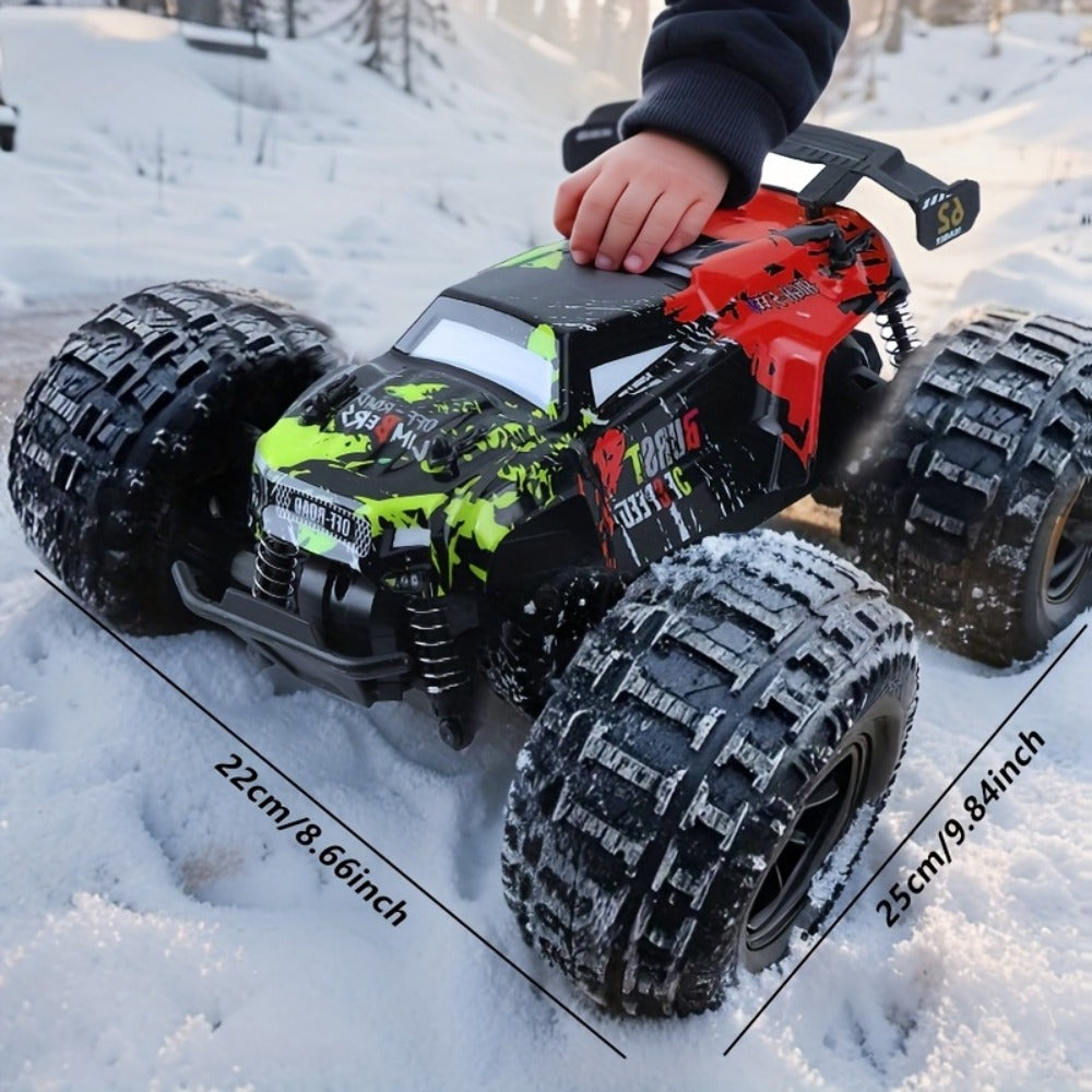 Remote Control Car, 4WD Climbing and Drift Truck with Full-Proportional Control, Mixed Color Body and Large Tires