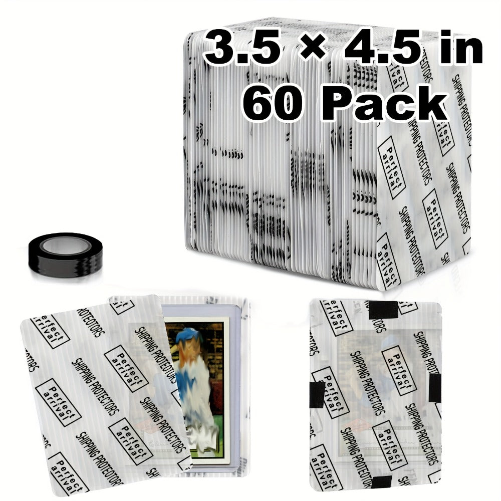 Bulk Rigid Trading Card Shipping Protectors, 3.5 x 4.5 Inch, in 60, 120 or 510 Count Packs