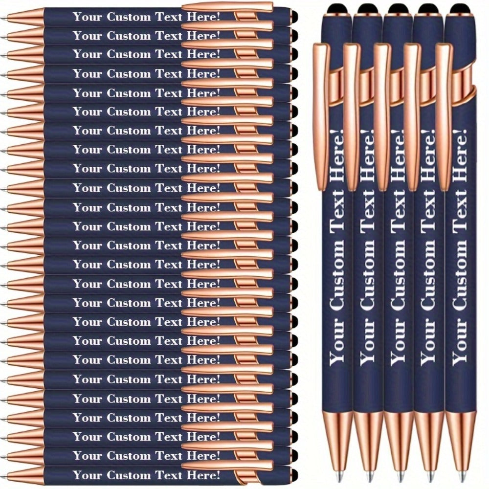 30-Pack Ballpoint Stylus Pens with Touchscreen Tips, Comfortable Grips and Seven Color Options