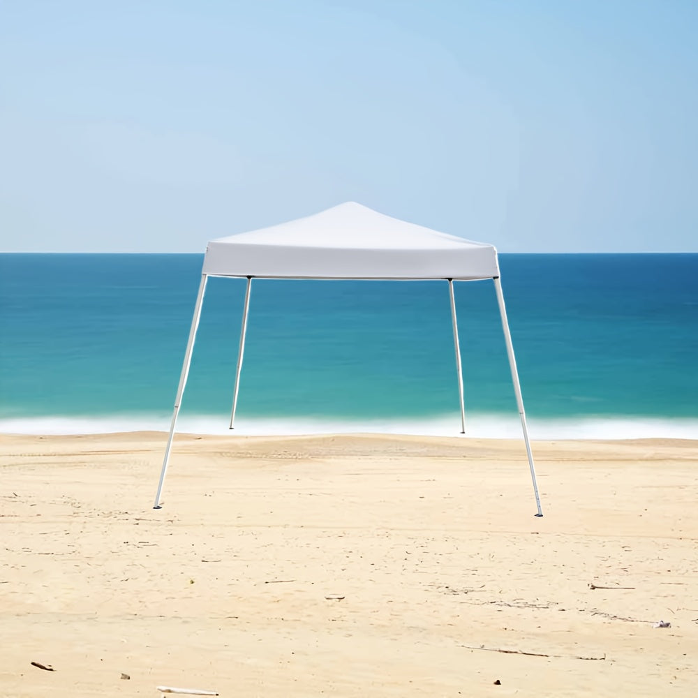 10-by-10-Foot Pop-Up Canopy Tent with Blue or White Standard and Thickened-Fabric Checkout Options