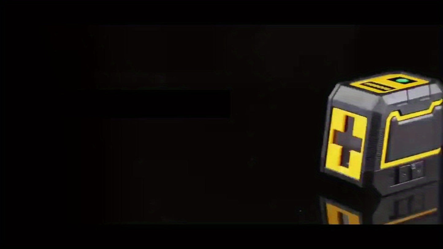 Yellow-and-Black Cross-Line Laser Level Set with Silver Tripod and Single Style Checkout Pictured