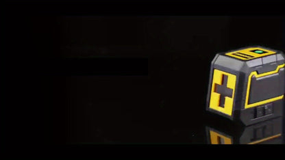 Yellow-and-Black Cross-Line Laser Level Set with Silver Tripod and Single Style Checkout Pictured