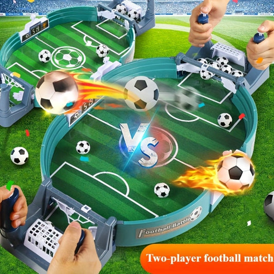 Table Football Game for Kids & Adults – 2-Player Tabletop Soccer Duel Board Game, Family Fun Indoor Game Night Gift for Boys Girls Teens, Desktop Foosball Game with Balls