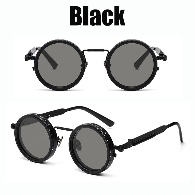 Sunglasses for Men - Steampunk Rotating Lens Glasses - Adjustable ND Mechanical Style Frame for - product detail view 20