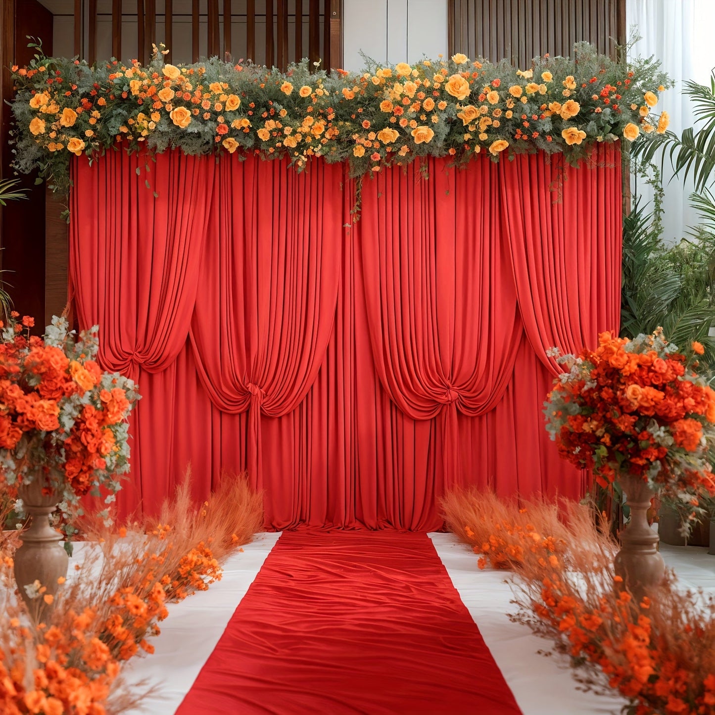 White Black Duo Backdrop Curtains 2 Pack 5x10Ft Wrinkle-Resistant Photo Background Fabric for Wedding, Birthday, Christmas, Halloween & Party Decoration – Reversible Dual Color Event Curtain Set