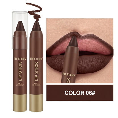 Full Coverage Matte Lipstick Set 6 Shades Waterproof Long-Lasting Non-Fading – Velvet Paste Formula Orange Brown Pink Purple Red Lip Color for All Skin Tones Daily Wear Gift Women
