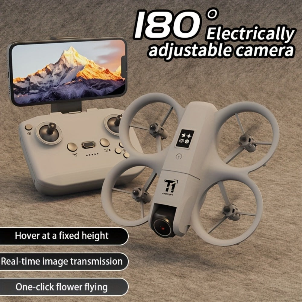 4K RC Airplane Auto Hover Dual Batteries Optical Flow WiFi FPV Camera One-Key Return Roll Anti-Shock Anti-Collision | Remote Control Plane for Kids Adults Beginners | Birthday Christmas Gift