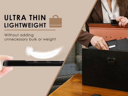 Universal Tablet Case with Wireless Keyboard 10.1 Inch – Removable Bluetooth Keyboard, PU Leather Folio Cover, Built-in Stand, Compatible with iOS Android Windows Tablets, Travel Portable Sleeve