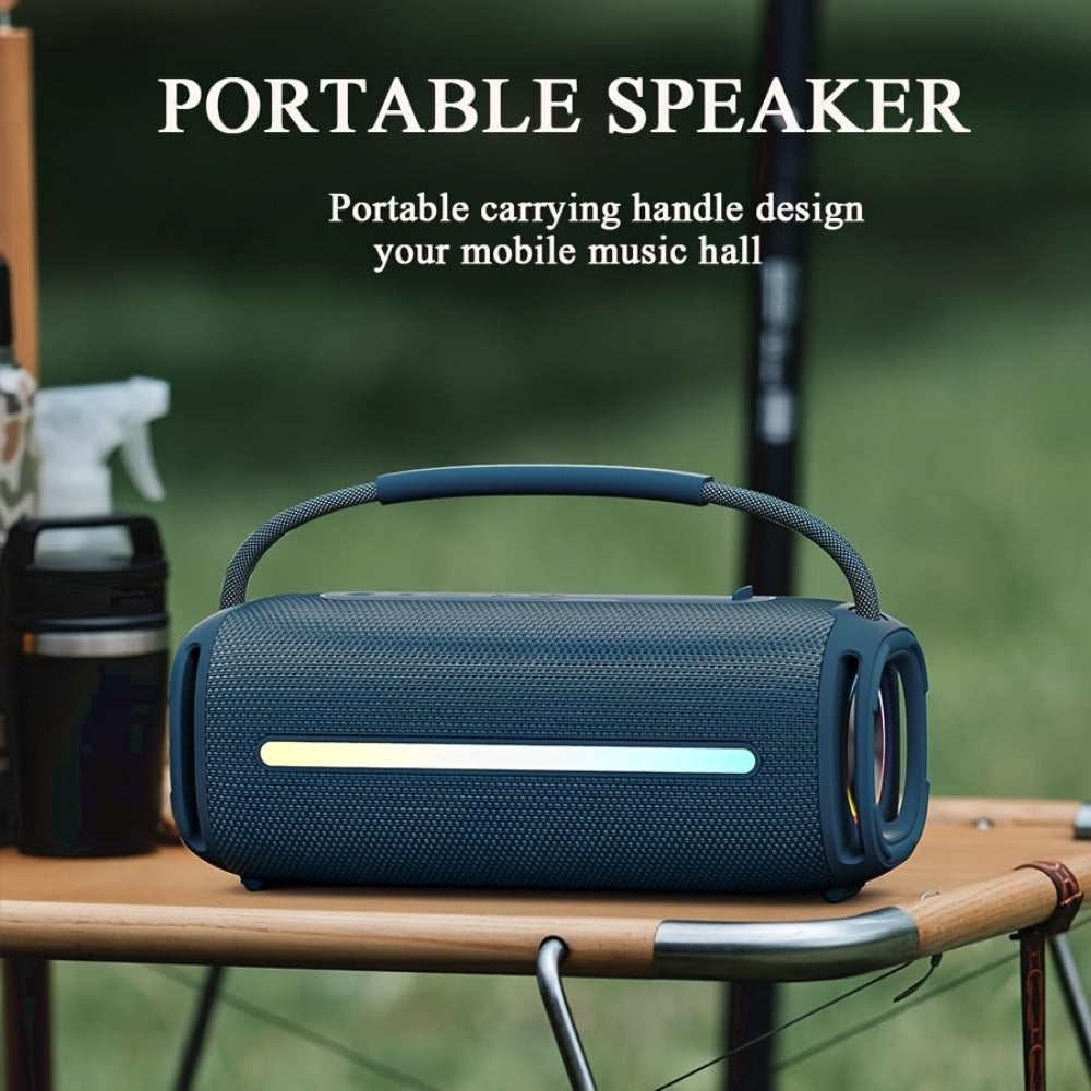 Portable Bluetooth Speaker 50W Party Audio Model with LED Lights, FM Radio, USB and TF Playback