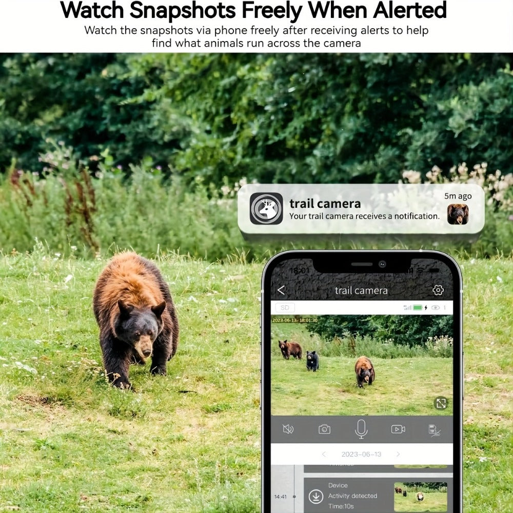 4G LTE Solar Trail Camera with App Alerts, Live View and Built-In SIM in One- to Four-Camera Packs