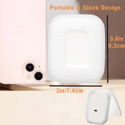 Compact Makeup Mirror with Light 10X Magnification, Rechargeable LED Pocket Mirror 3 Color Modes Adjustable Brightness 2-Sided Folding Purse Mirror for Women Travel Daily Use, Beauty Gift for Mom