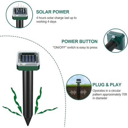 Solar Outdoor Lights for Garden, LED Landscape Path Lights IP44 Waterproof, Solar Lawn Projection Lights for Yard Courtyard Patio, 2/4/6/8/10 Pack Christmas Holiday Decor
