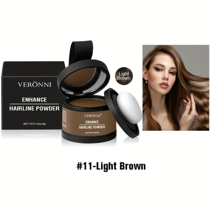 Hairline Shadow Powder Kit with Brush — Waterproof Hairline Concealer & Hair Root Touch Up Powder | Instant Fuller-Looking Hairline | 6 Shades for Women & Men All Hair Types