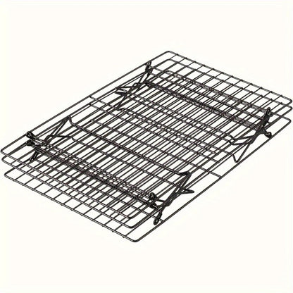 Cooling Rack for Baking Set of 3 Collapsible Stackable Wire Rack Oven Safe Stainless Steel Cookie Cooling Rack Kitchen Baking Rack for Cake Bread Cookies Roasting Air Frying