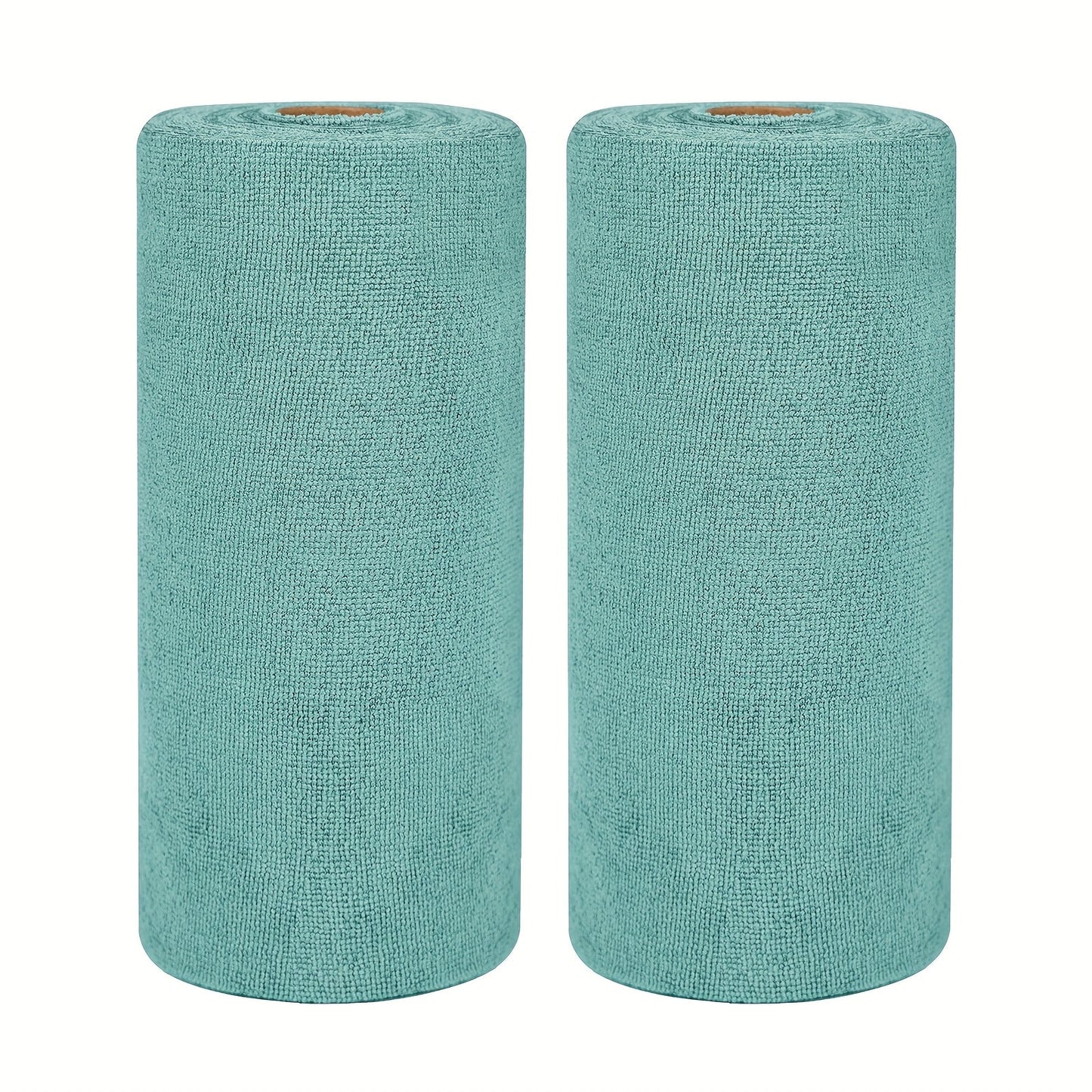 Reusable Tear-Away Cleaning Cloth Roll in Beige, Blue, Green, Pink or Gray with 50- or 100-Piece Options