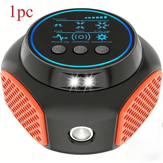 360° Ultrasonic Pest Repeller Indoor Plug-In Mouse Rat Repellent with LED Strobe Light & Ultrasound Speaker Roach Spider Insect Deterrent for House Attic Garage 1/2 Pack