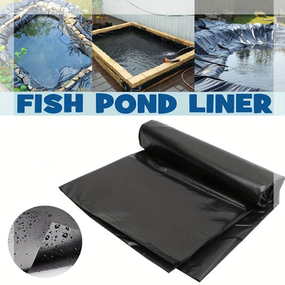 Black 5 x 10-Foot Pond Liner with 0.12mm Thickness for Fish Ponds, Water Gardens and Planter Boxes
