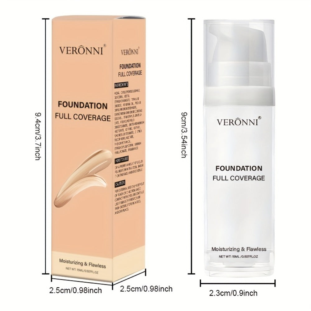 White Liquid Foundation Full Coverage Matte — Long-Lasting Creamy Formula for Goth Halloween Cosplay & Stage Makeup, Heavy Duty Opaque Coverage for All Skin Types, Professional Face Makeup for Women
