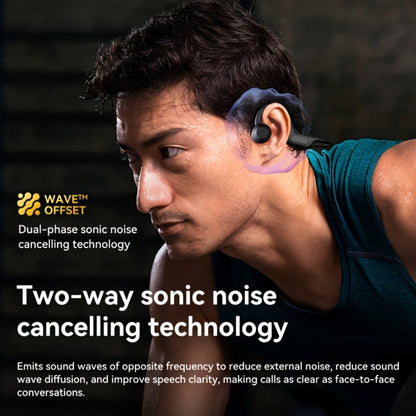 Open Ear Air Conduction Headphones Wireless, Mosyxe Sport Earphones with Noise Cancelling Mic, Seamless Bluetooth Pairing, Lightweight Open-Ear Design for Running Cycling Hiking Gym Outdoor Sports