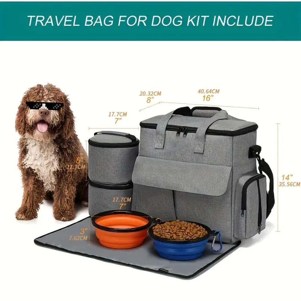 Dog Treat Pouch 5-Pack – Large Capacity Training Bag with Zip Closure, Durable Nylon Multi-Functional Outdoor Pet Carrier Bag for Dogs, Perfect for Training, Walks, Camping & Hiking