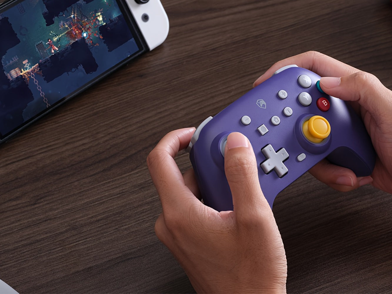 Hall Effect Wireless Controller for Nintendo Switch OLED Switch Lite - No Drift Joystick Turbo 6-Axis Gyro Programmable Works with PC Phone