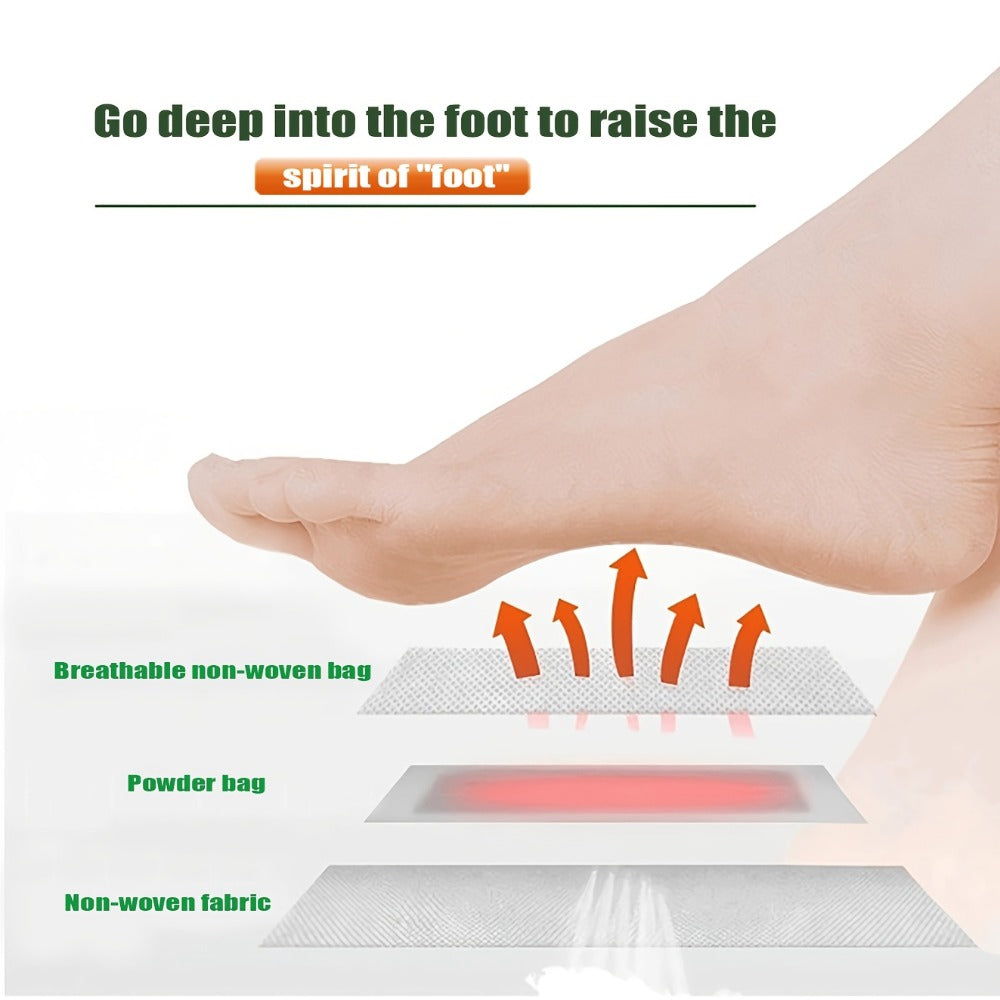 Detox Foot Patches with Bamboo Vinegar Ginger & Lavender — Natural Plant Formula Deep Cleansing Overnight Foot Pads, Moisturizing Soothing Foot Care for Tired Aching Feet, Home Spa Wellness Gift