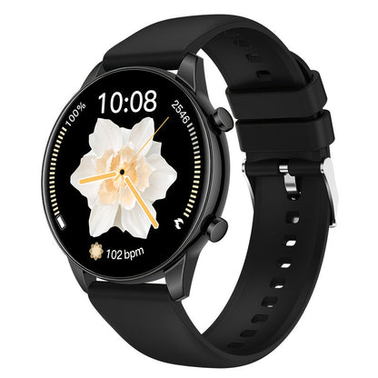 Smartwatch 2.01 Inch Round Dial with Calling, 100 Sport Modes, Games and Calculator with Two Band Styles