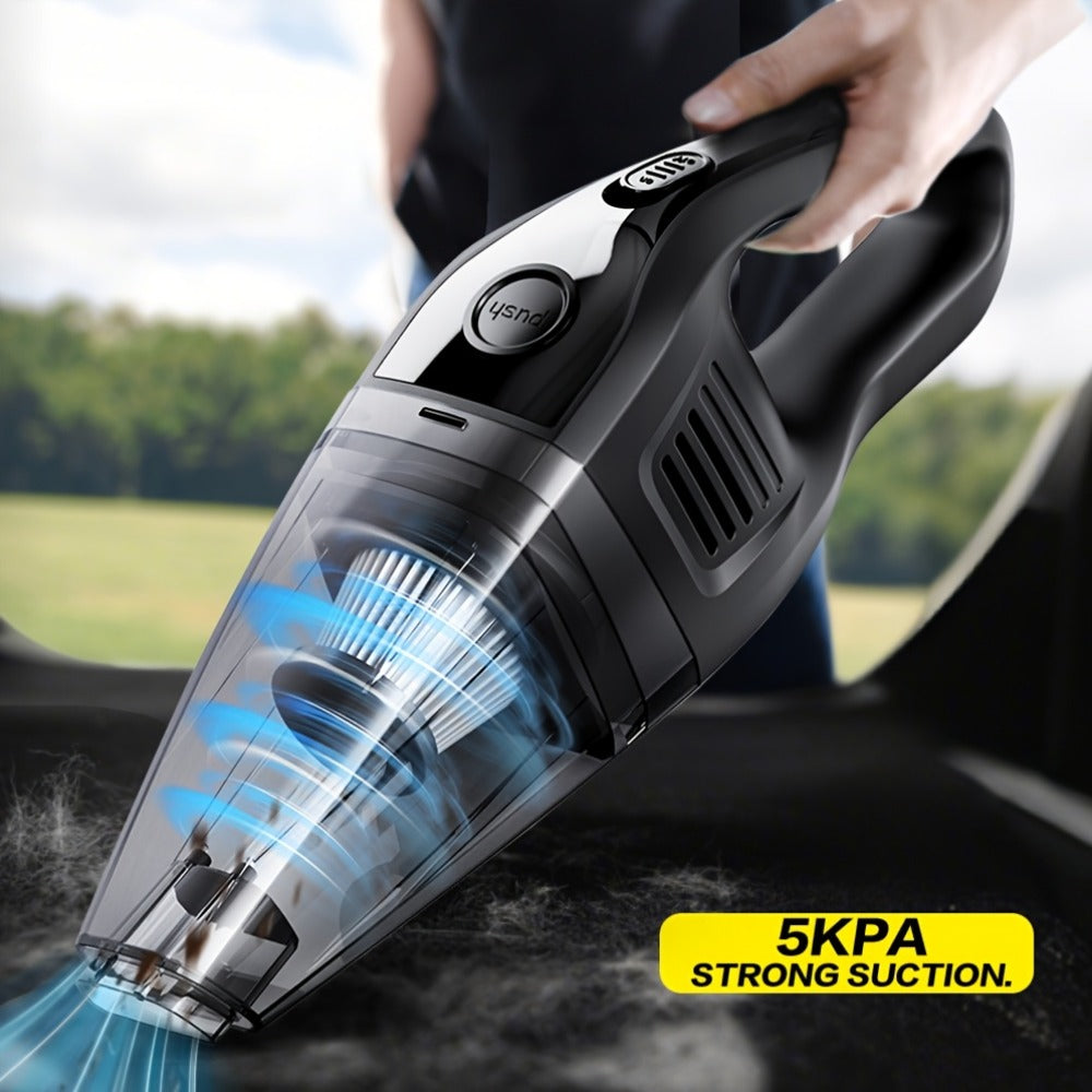 Handheld Vacuum Cleaner with 5KPa Suction, Rechargeable Battery, Crevice Tool and Six Color Bundles