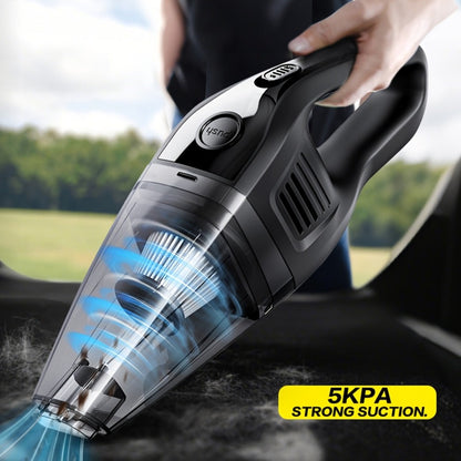 Handheld Vacuum Cleaner with 5KPa Suction, Rechargeable Battery, Crevice Tool and Six Color Bundles