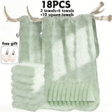 18PCS Bean Green Color