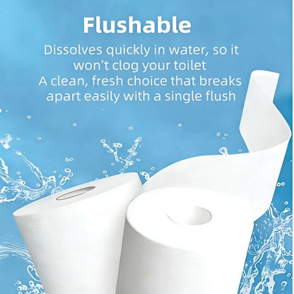 Four-Ply Toilet Paper Rolls in One, Two or Three Packs, Thick Undyed Bathroom Tissue for Home or Office Use
