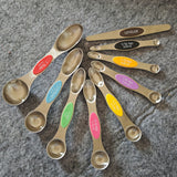 Color measuring spoon 9-piece set