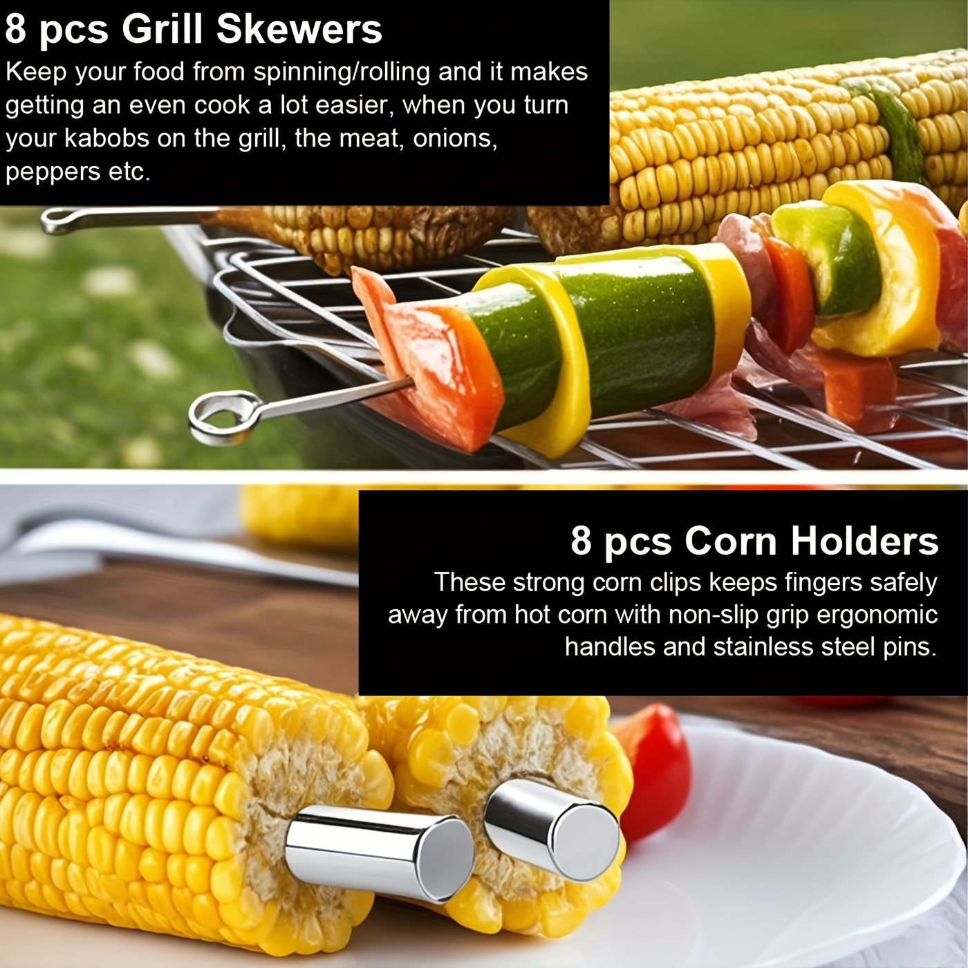 Thirty-Five-Piece BBQ Grill Tool Kit with Thermometer, Two Grill Mats, Heat Glove and Carry Case
